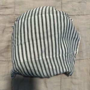 Solly Baby Striped Gray and White Beanie